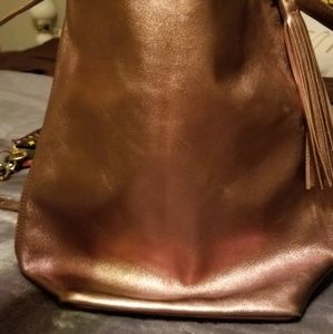 Metallic pink HOBO pack purse conversion